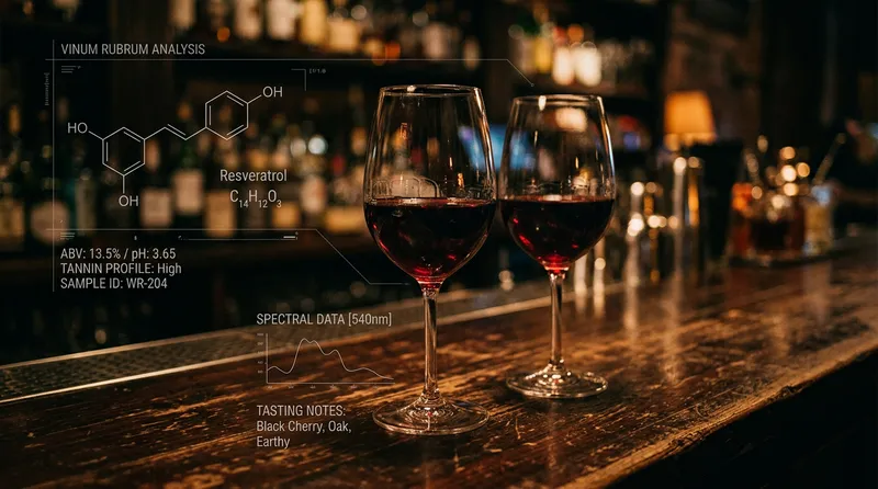 Wine glasses on bar counter