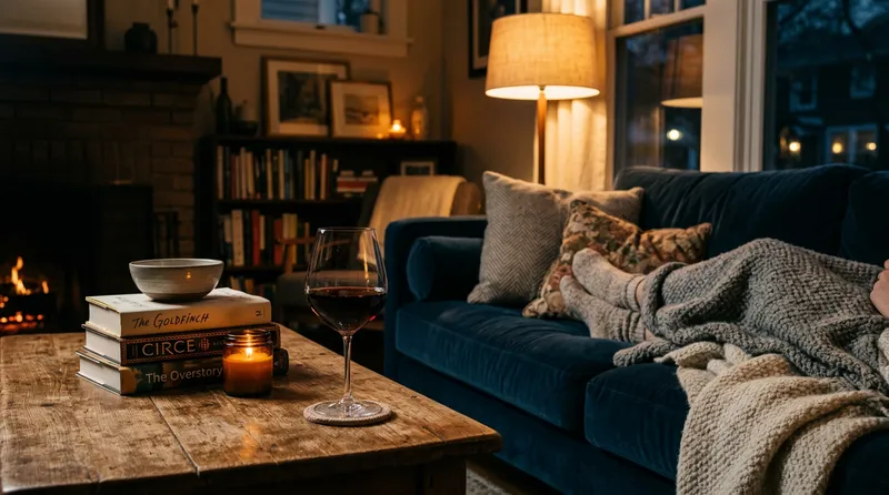 Wine glass on coffee table